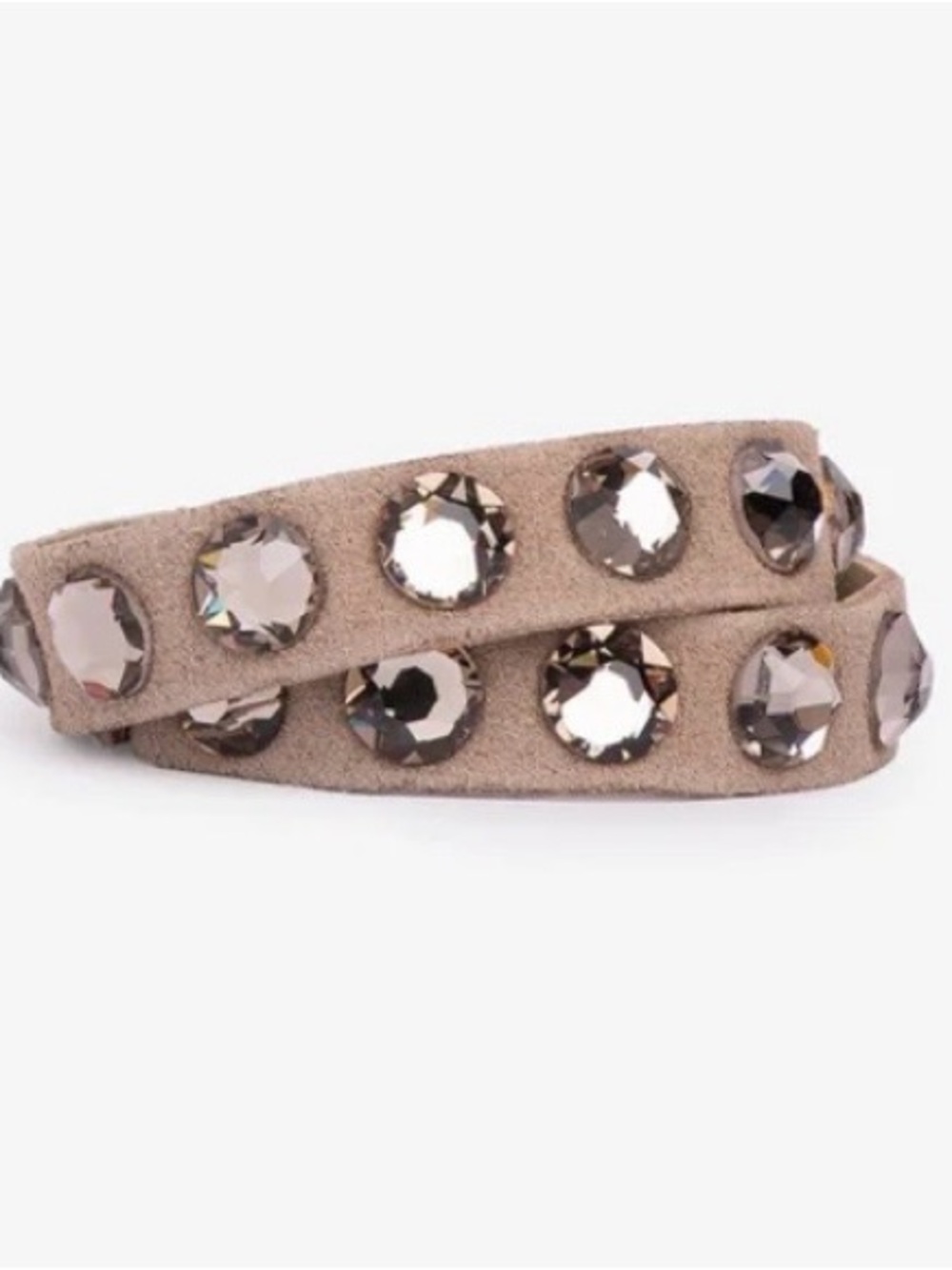 PEDRO GARCIA Swarovski and Suede Wrap Bracelet/Choker - Picture 13 of 14